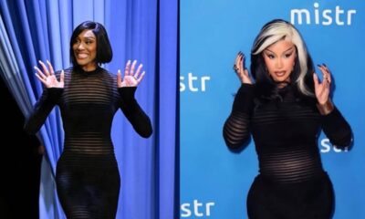Who Wore It Better? A'ja Wilson and Cardi B Both Captured in a Black Vintage-Inspired Mugler Dress