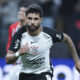 SAO PAULO, BRAZIL - NOVEMBER 20: Yuri Alberto of Corinthians celebrates after scoring the first goal of his team during a Brasileirao 2025 match between Corinthians and Sao Paulo at Neo Quimica Arena on November 20, 2025 in Sao Paulo, Brazil. (Photo by Alexandre Schneider/Getty Images)