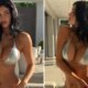 Kylie Jenner Shares Sexy Pics From Shower in Silver Bikini