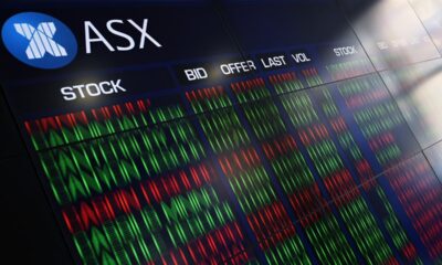 Aussie shares edge lower ahead of US data return