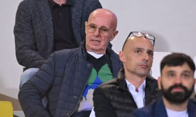 Former Milan head coach Arrigo Sacchi during the Women Supercup match between AS Roma and ACF Fiorentina at Dino Manuzzi Stadium on May 24, 2024 in Cesena, Italy. (Photo by Alessandro Sabattini/Getty Images) (Juventus)