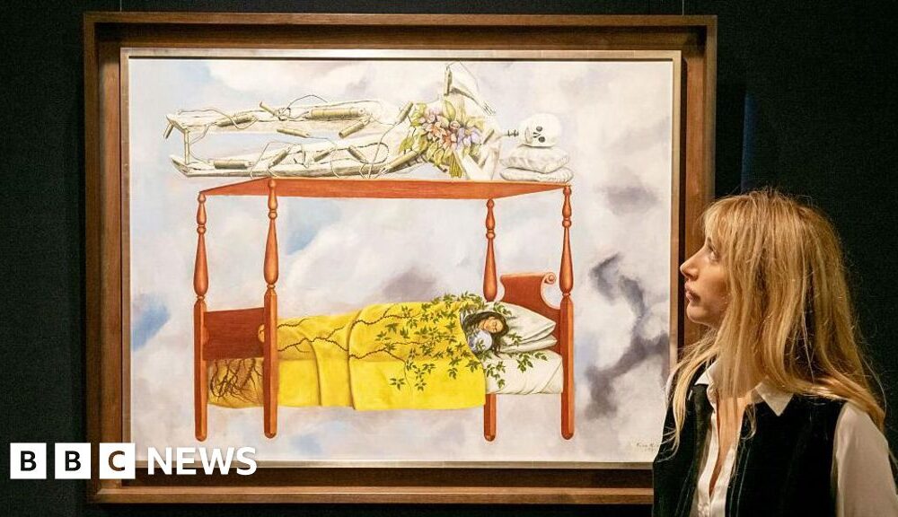 Frida Kahlo self-portrait sells for $55m, setting auction record for a female artist