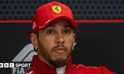 Lewis Hamilton in the press conference in Qatar