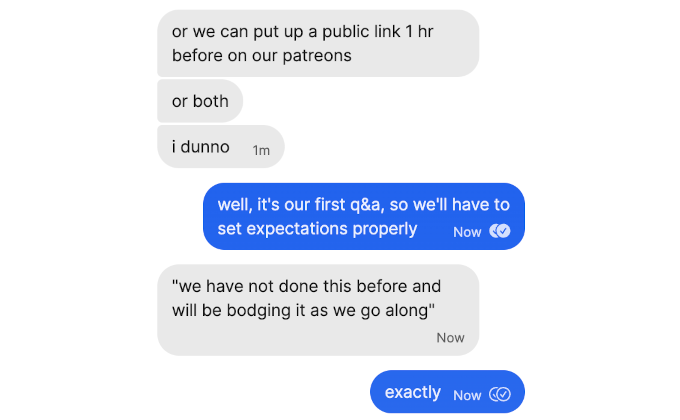Video Q&A for patrons — Thursday 8 August at 16:00 UTC! – Attack of the 50 Foot Blockchain