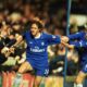 16 Dec 2001: Sam Dalla Bona of Chelsea celebrates scoring a goal during the FA Barclaycard Premiership match between Chelsea and Liverpool at Stamford Bridge, London. Mandatory Credit: Ben Radford/ALLSPORT