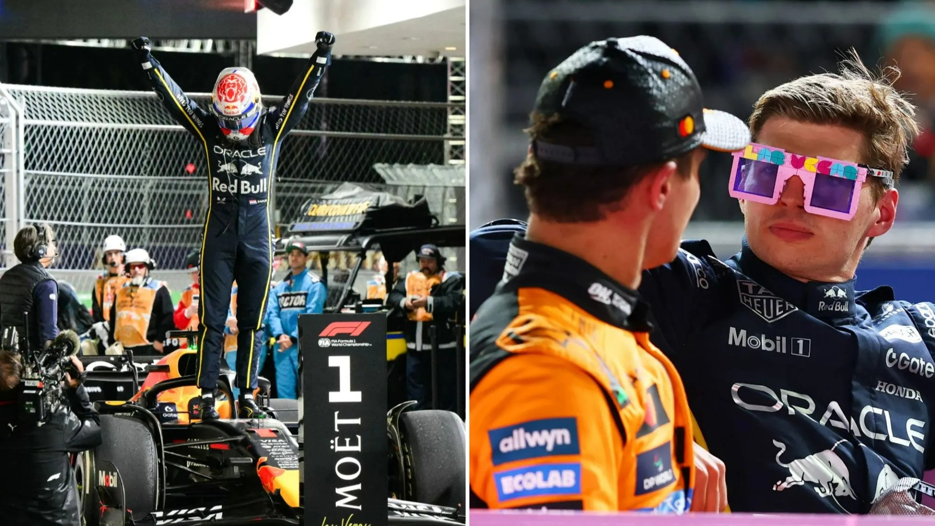 Lando Norris closes in on F1 title despite horror start in Las Vegas GP as Max Verstappen cruises to victory in Sin City