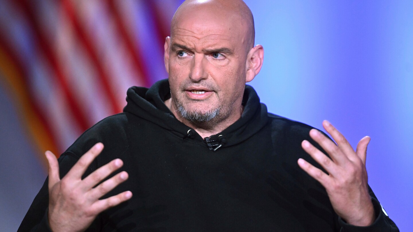 Fetterman says he's back home after a fall put the senator in the hospital