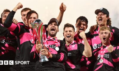 Somerset celebrate winning the 2025 T20 Blast