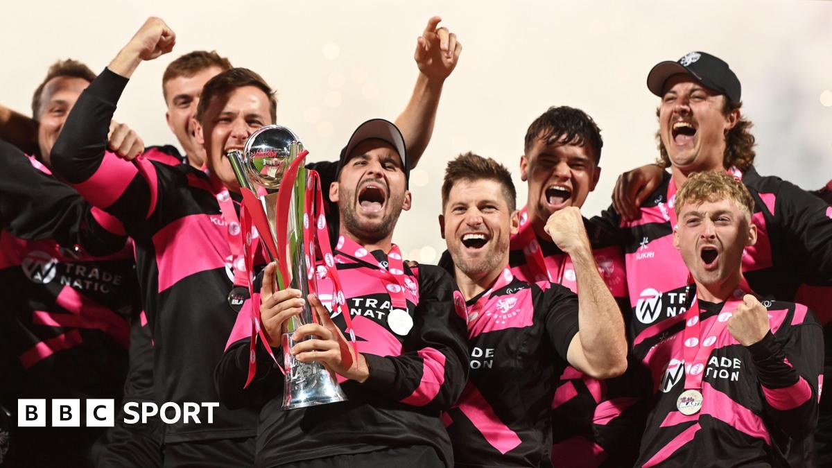Somerset celebrate winning the 2025 T20 Blast