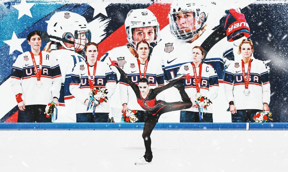 2022 Winter Olympics: Valieva lands 4th, U.S. women's hockey earns silver on Day 13