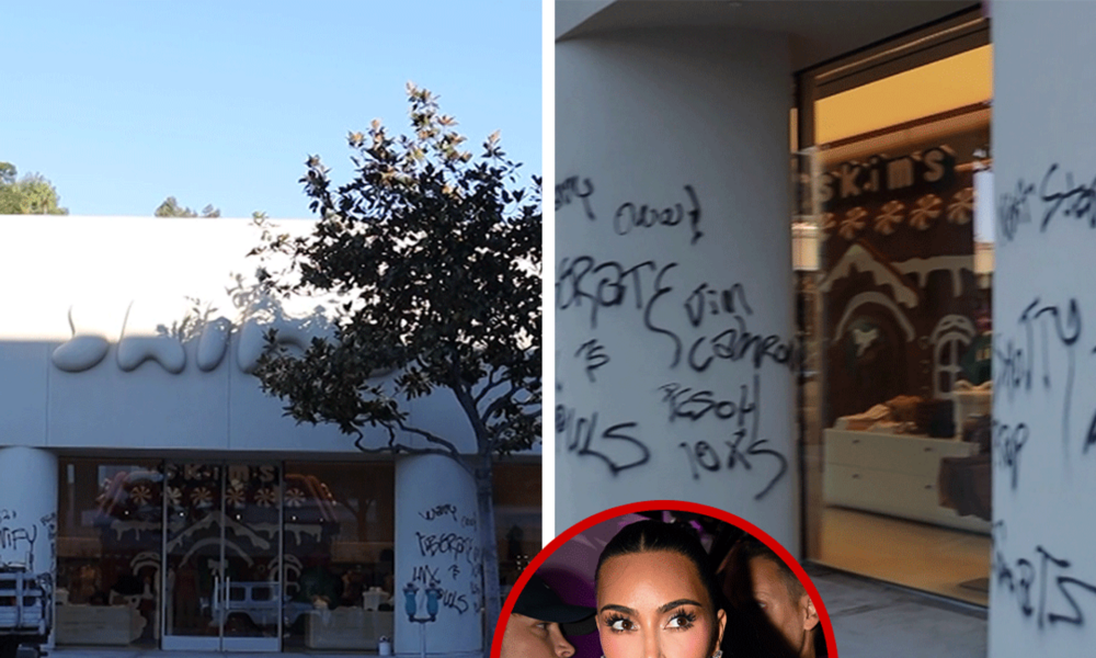 SKIMS Store Vandalized With Graffiti in West Hollywood, Suspect Arrested