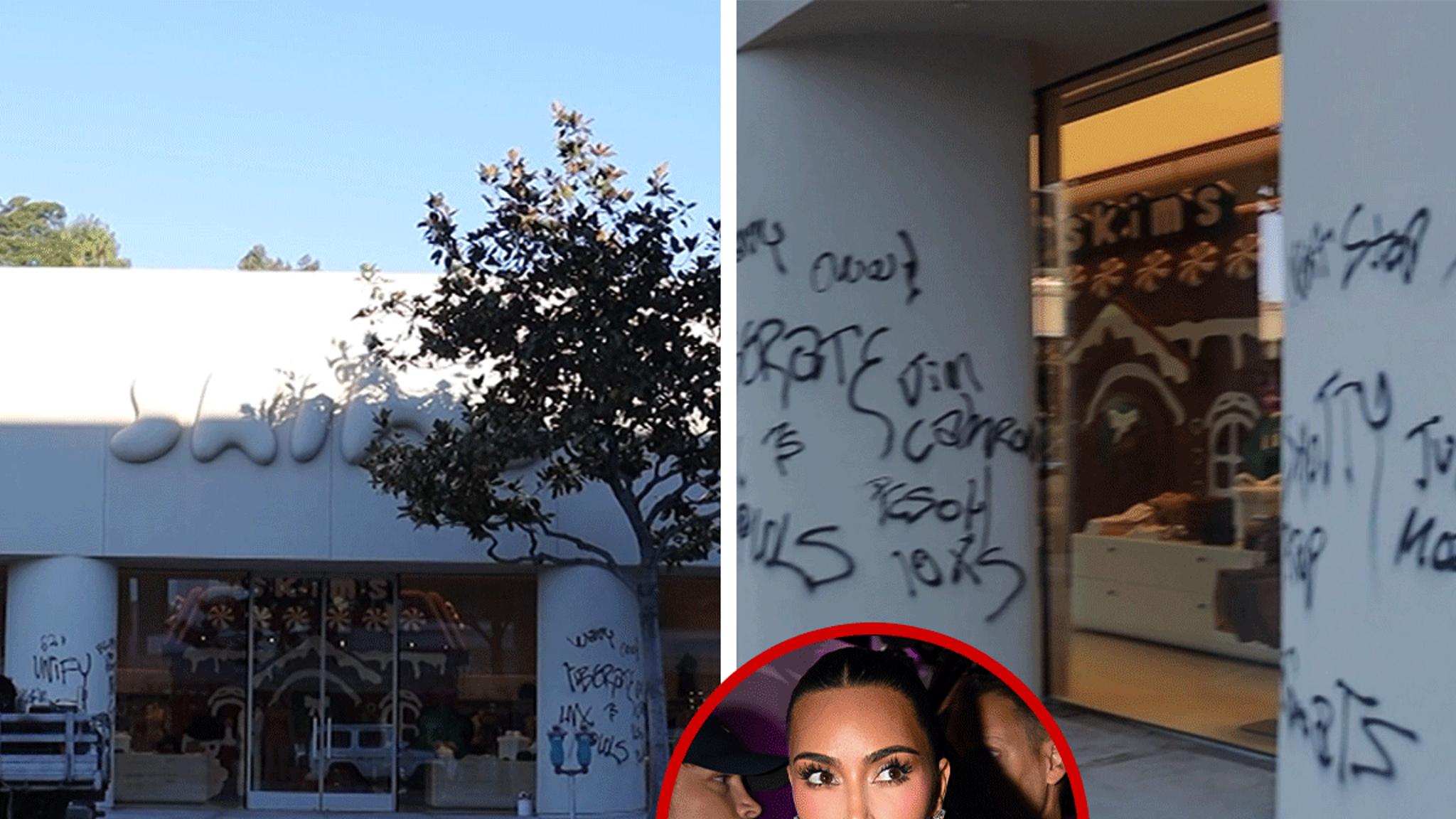 SKIMS Store Vandalized With Graffiti in West Hollywood, Suspect Arrested