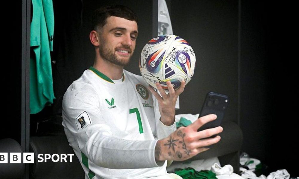 Republic of Ireland hero Troy Parrott talks about his hat-trick against Hungary