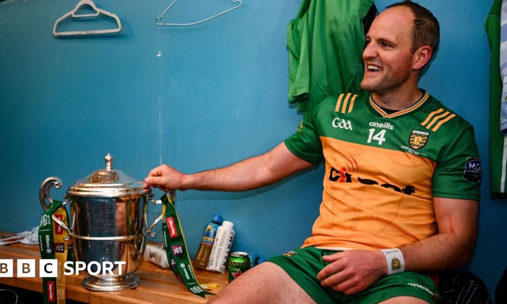 Michael Murphy celebrates winning the Ulster Championship