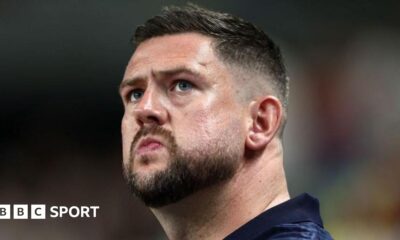 Marc Steutel (head coach of Great Britain) reacts intensely on the sidelines during the Group B Fiba Eurobasket 2025 game between Great Britain v Lithuania