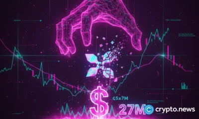 Trader bets $27 million against XRP with heavy leverage