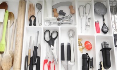 kitchen tools in drawer