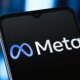 Meta Platforms logo is seen displayed on a smartphone screen.