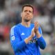 TURIN, ITALY - MAY 12: Wojciech Szczesny of Juventus applauds the fans after the Serie A TIM match between Juventus and US Salernitana at Allianz Stadium on May 12, 2024 in Turin, Italy. (Photo by Valerio Pennicino/Getty Images)