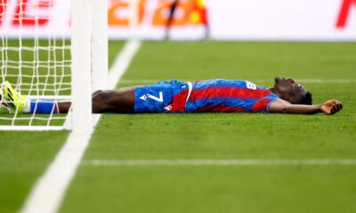 Ismaila Sarr Seen On Crutches After Crystal Palace Defeat Vs Man Utd