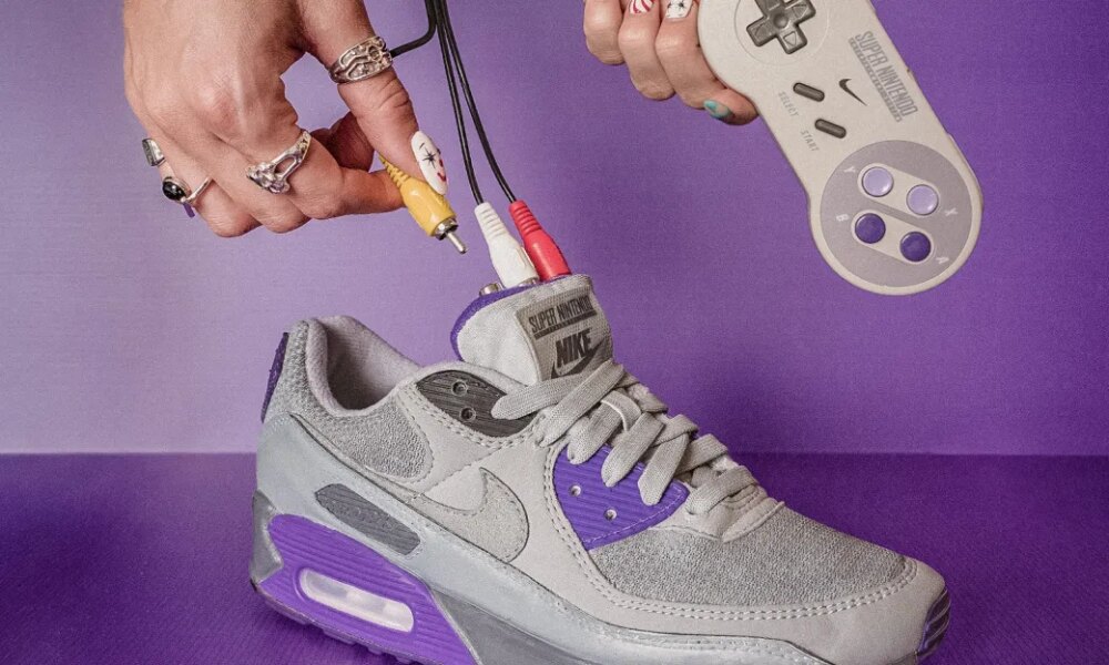 You can play classic Nintendo games on these custom SNES Nike sneakers