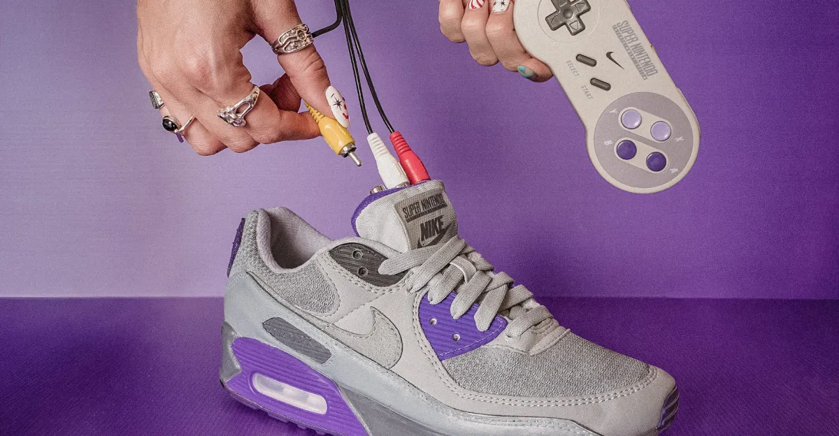 You can play classic Nintendo games on these custom SNES Nike sneakers