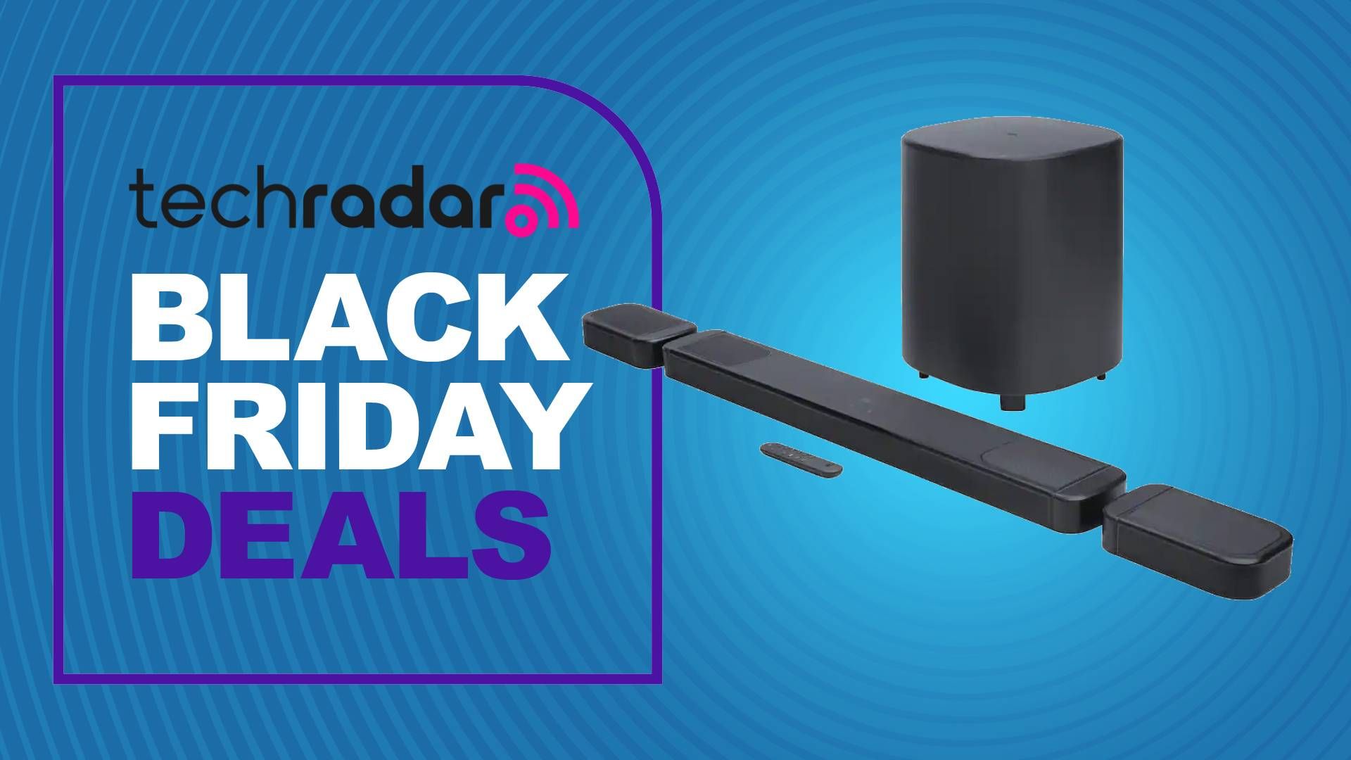 JBL Bar 1000 mk2 on blue background