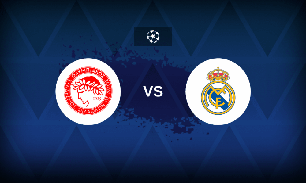 Olympiacos v Real Madrid - Line-ups, stats and preview