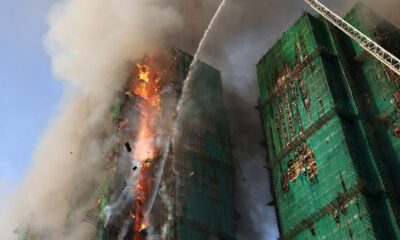 Four people killed in fire in high-rise block in Hong Kong | World News