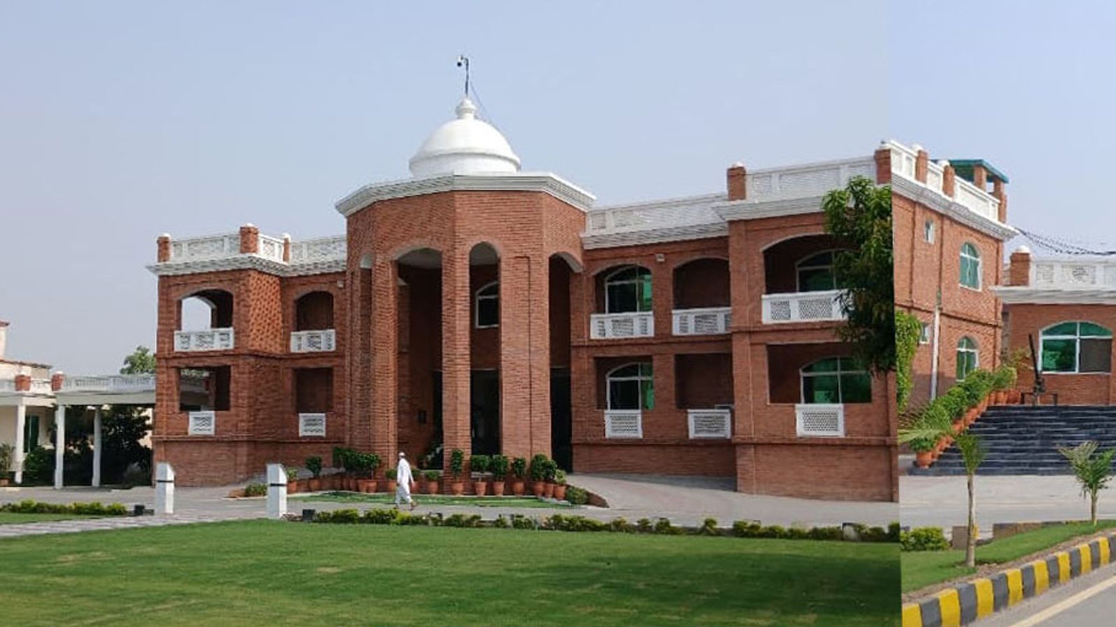 The headquarters of a security force in Peshawar, Pakistan, that came under attack. Pic: Federal Constabulary