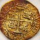 One of the coins recovered from the wreck of the San José. Pic: Armada de la República de Colombia