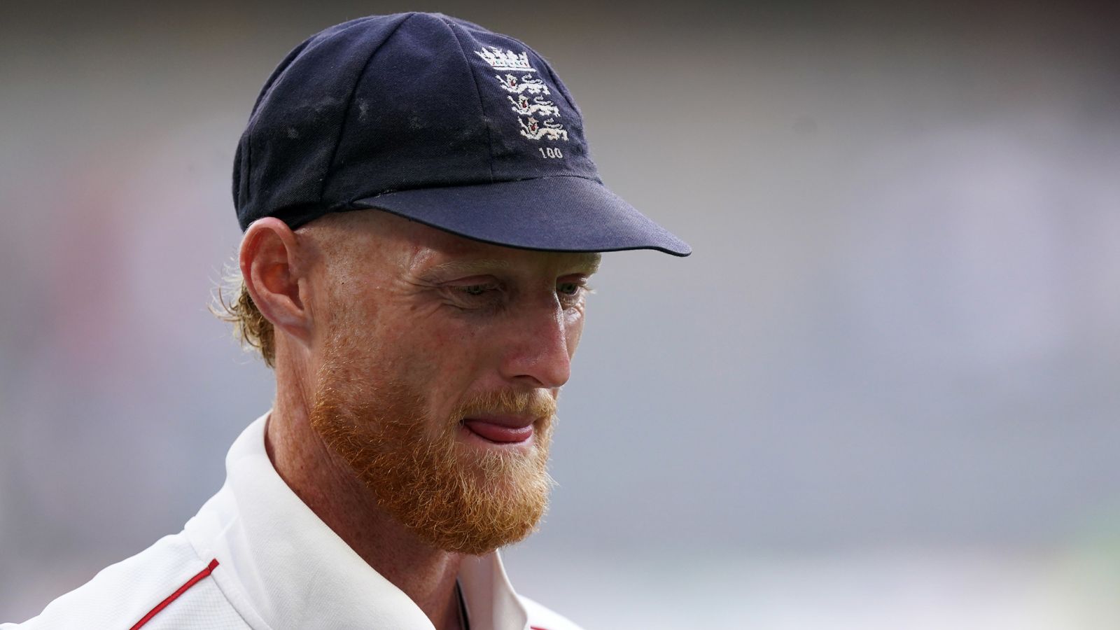 Englands Ben Stokes looking disappointed after defeat on day two of the first test of the NRMA Insurance Ashes Series 2025 at the Optus Sta