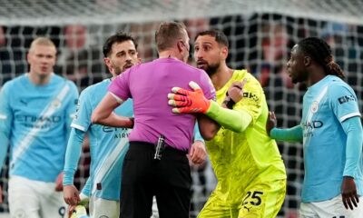 Gianluigi Donnarumma felt he was fouled for Newcastle's winning goal