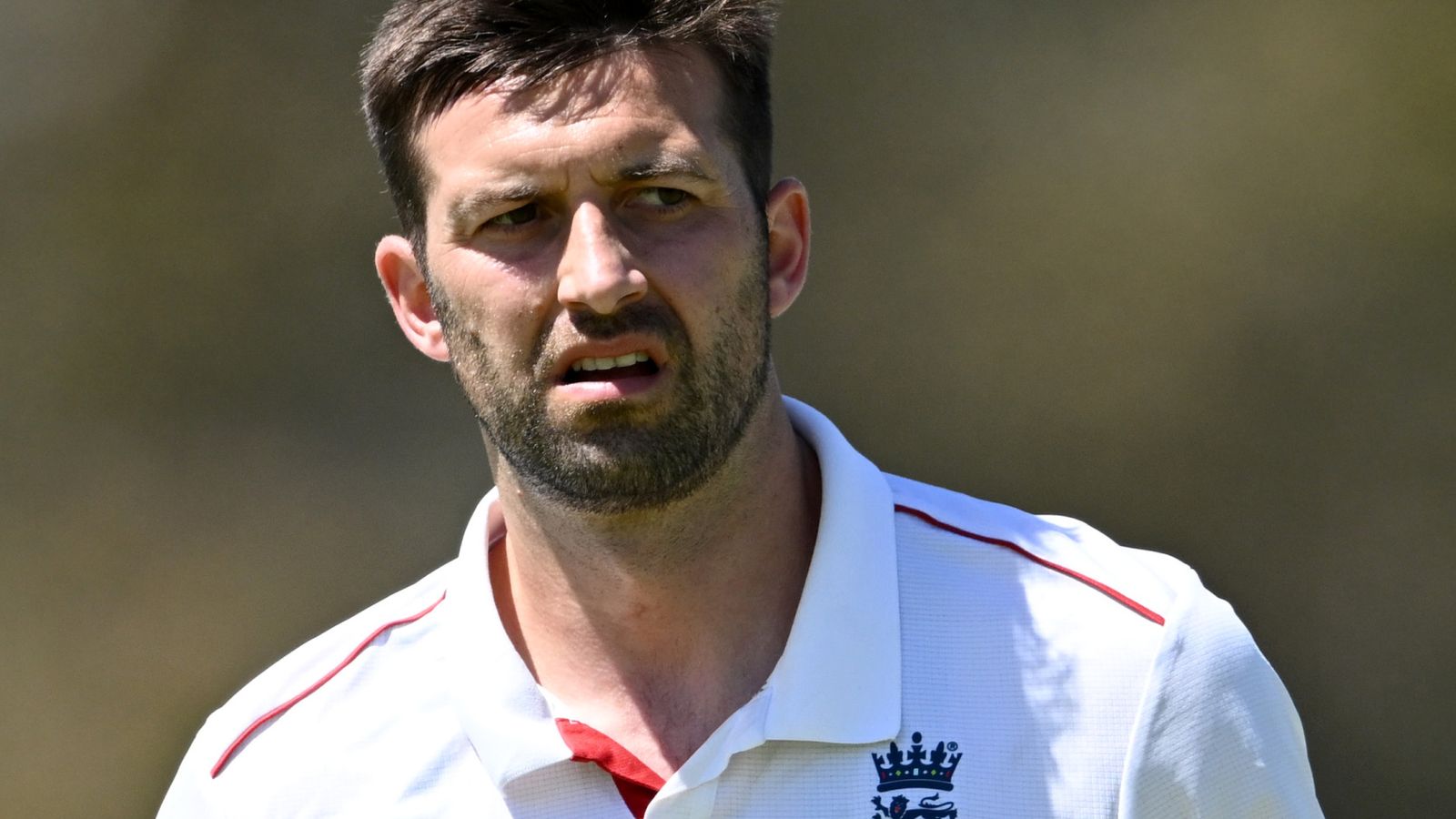 Mark Wood during England's first day against the Lions in Perth