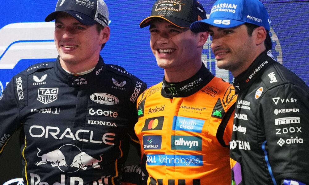 Las Vegas GP: Norris bids for big win in title race next to Verstappen on front row LIVE!