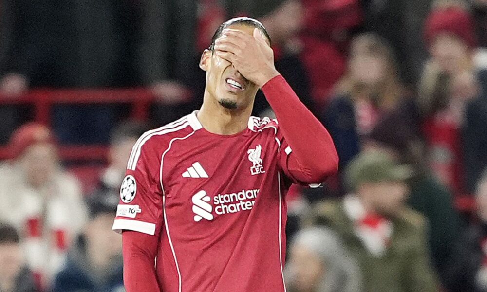 Virgil van Dijk conceded an early penalty in Liverpool's crushing defeat