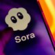 Sora AI on an iPhone screen