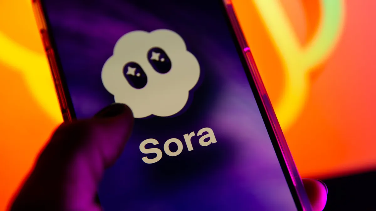Sora AI on an iPhone screen