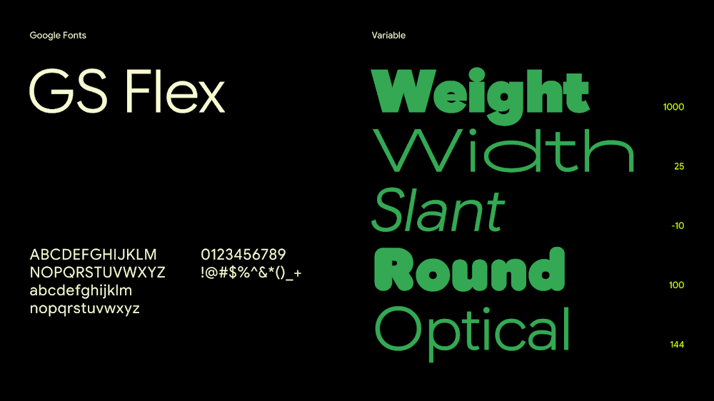 The Google Sans Flex typeface is now available to download