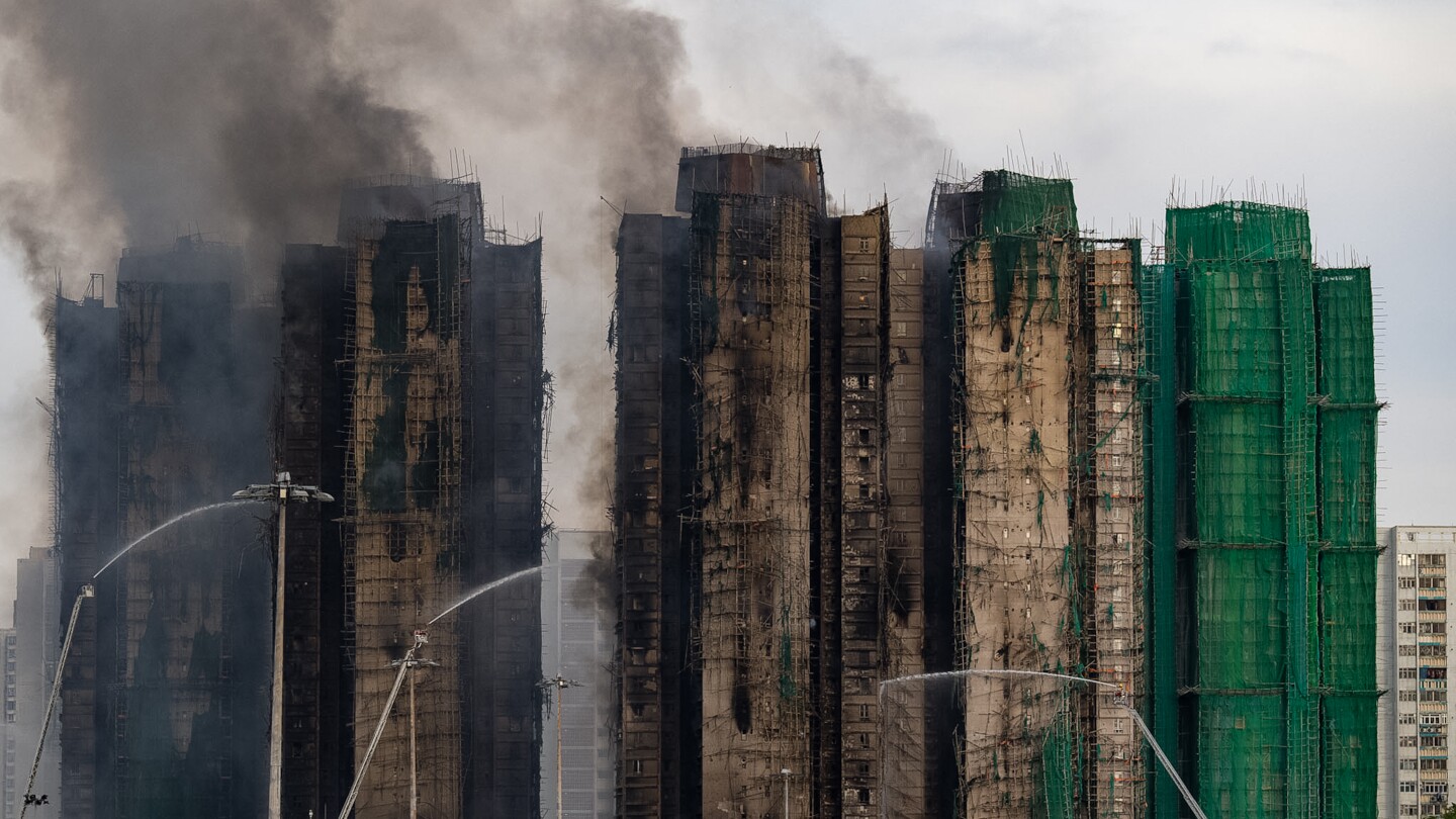Death toll rises to 94 in Hong Kong apartment tower fires