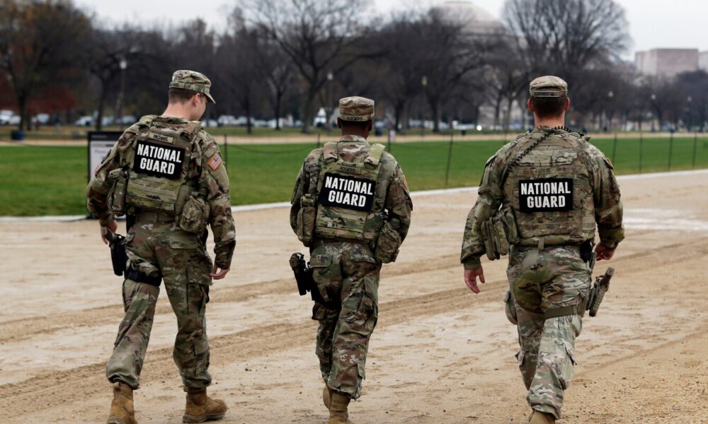 National Guard troops in Washington have been a police presence in the city and cleaned parks