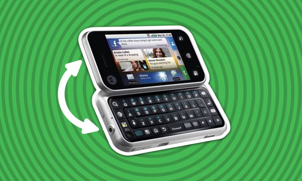 That time Motorola put a keyboard on the back of a phone