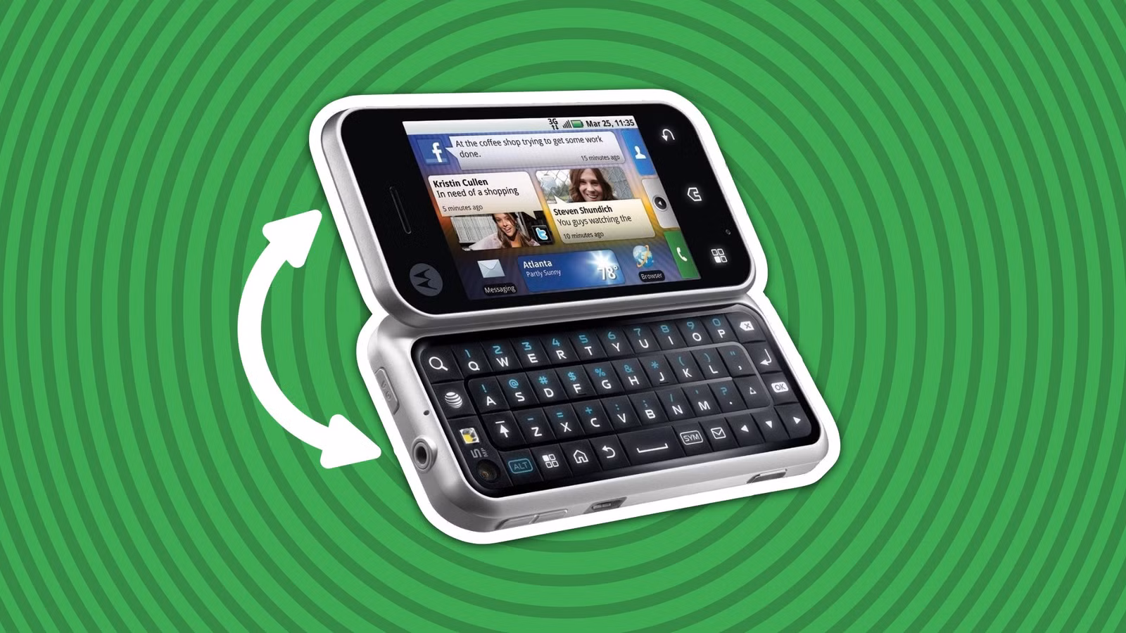 That time Motorola put a keyboard on the back of a phone