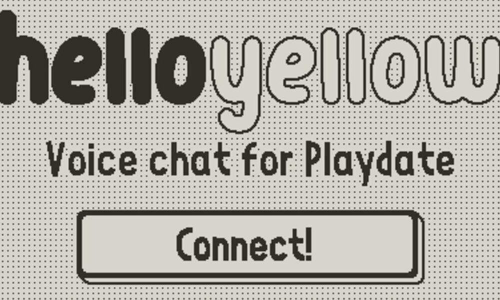 There's a cute voice messaging app for Playdate now