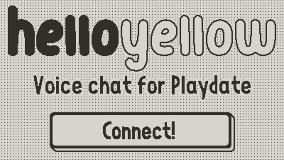 There's a cute voice messaging app for Playdate now