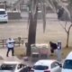 Incredible moment brave bystander tackles Bondi Beach gunman after mass shooting
