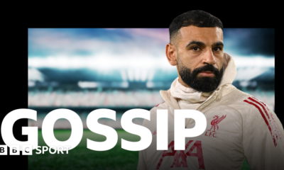 A graphic of Premier League players from every team in the division in 2025-26 season, with the Premier League trophy in front of them.