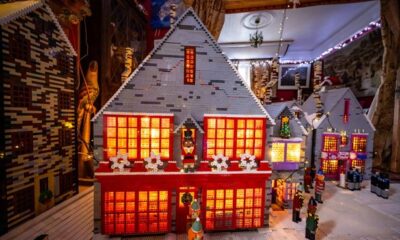 Cambs couple build Harry Potter's Hogsmeade village from 200,000 Lego bricks