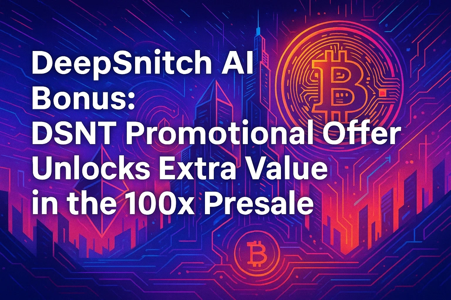 DSNT Promotional Offer Unlocks Extra Value in the 100x Presale, PNC Begins Support for Direct Bitcoin Trading