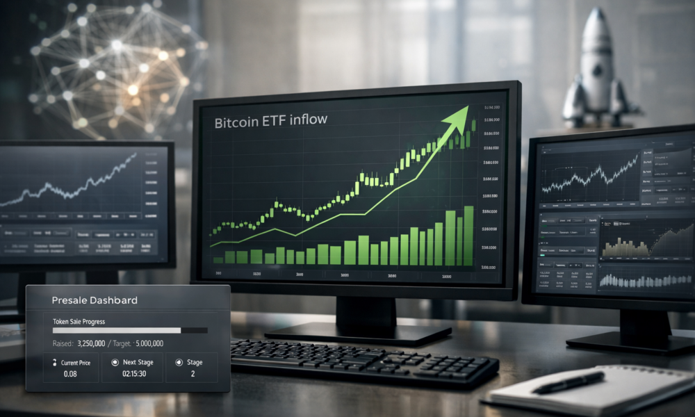 Bitcoin ETF Inflows Hit $457M as Institutions Reposition, DeepSnitch AI Rises 92%